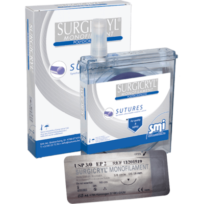 Surgicryl MONO PDO SMI, violett, 5-0, HR 17, 75cm, 12 Stk.