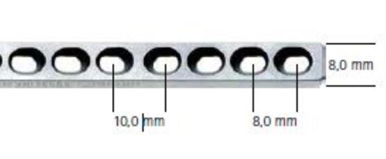 DCP-Platte 2,7 mm, 4 Loch, Länge 36 mm, Aesculap B.Braun