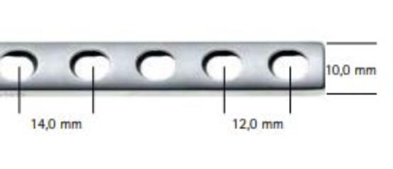 DCP-Platte 3,5 mm, 11 Loch, Länge 134 mm, Aesculap B.Braun