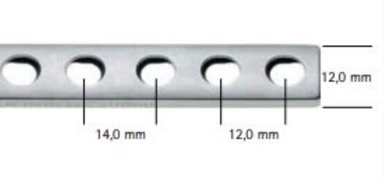 DCP-Platte verstärkt 3,5 mm, 7 Loch, Länge 86 mm, Aesculap B.Braun