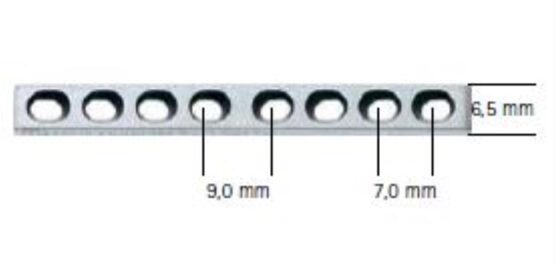 DCP-Platte 2,4 mm, 4 Loch, Länge 31 mm, Aesculap B.Braun