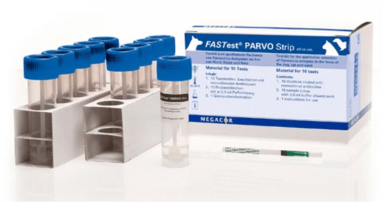 Megacor FASTest PARVO Strip,  25 Tests