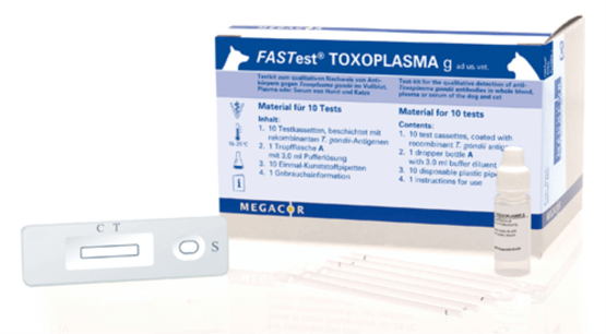 Megacor FASTest TOXOPLASMA g, 10 Schnelltest