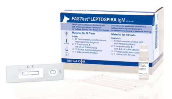 Megacor FASTest LEPTOSPIRA IgM,  10 Schnelltest