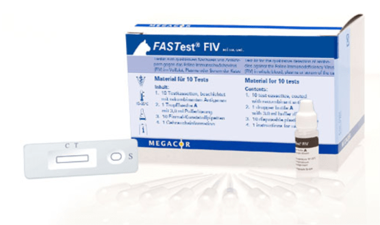 Megacor FASTest  FIV,  10 Schnelltest