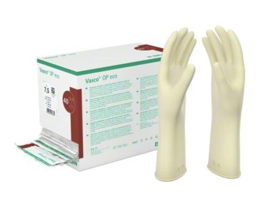 Vasco Eco OP Handschuhe, Gr. 6, puderfrei, Naturlatex, 40 Paare