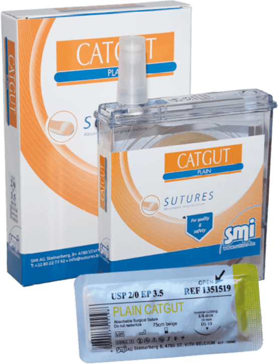 Catgut Plain SMI, USP 0, 100m